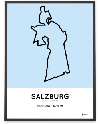 2023 Salzburg marathon strecke poster