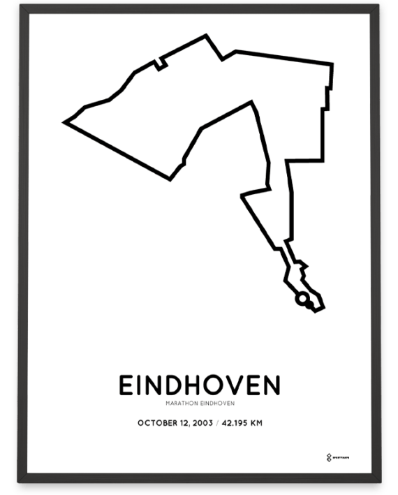 2003 marathon eindhoven Sportymap print