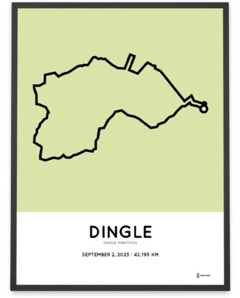 2023 Dingle marathon course print