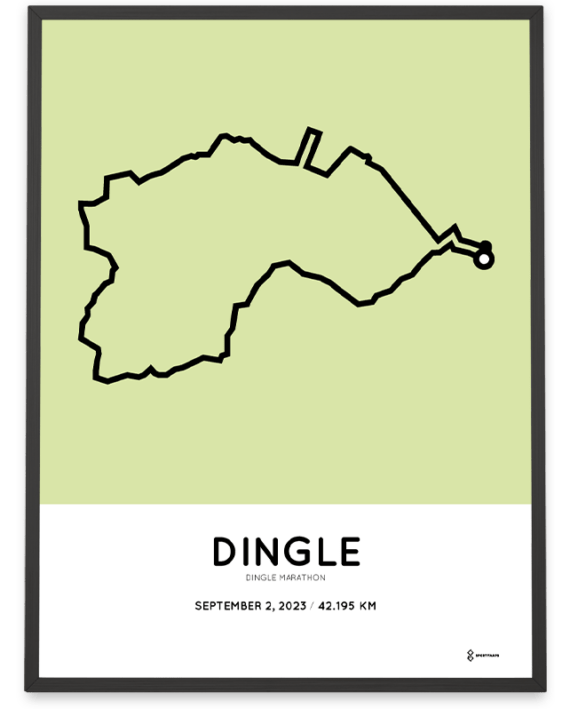 2023 Dingle marathon course print