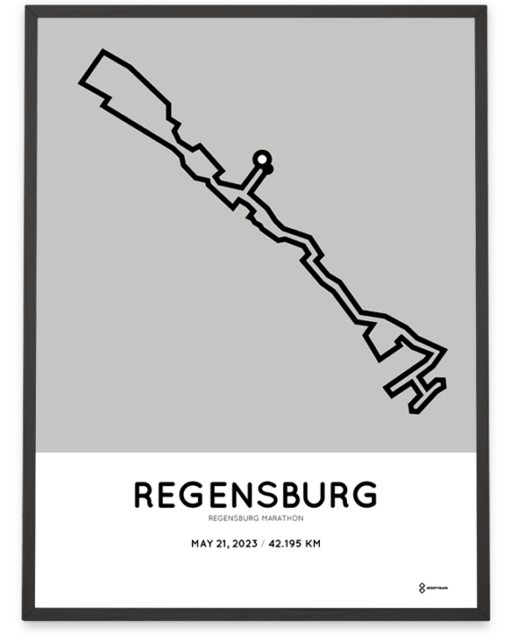 2023 Regensburg marathon strecke poster