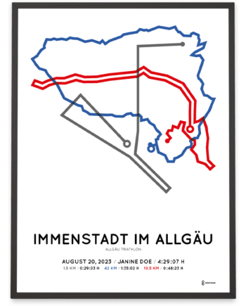 2023 allgau triathlon olympic distance strecke poster