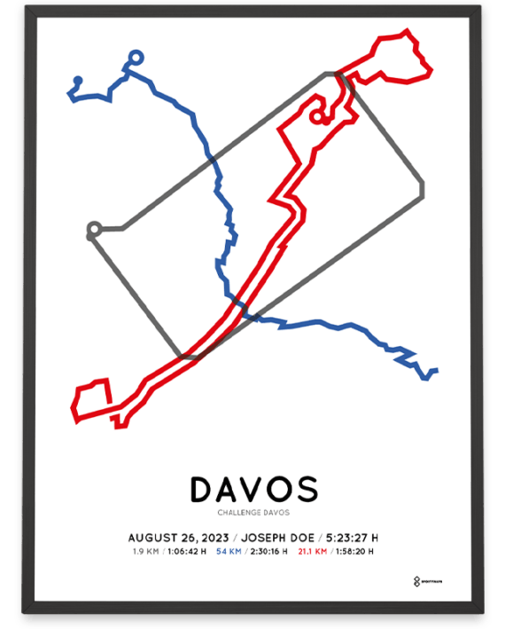 2023 challenge davos Sportymaps poster