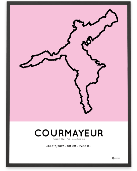 2023 grand trail courmayeur 100km parcours poster