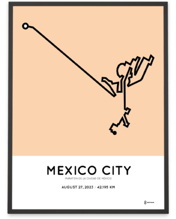 2023 mexico city marathon course print