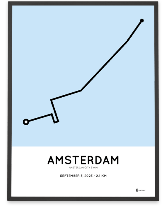 2023 Amsterdam City Swim course poster