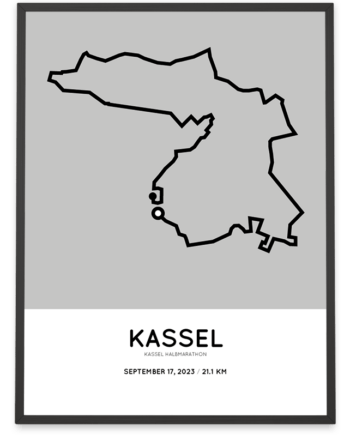 2023 Kassel halbmarathon strecke poster