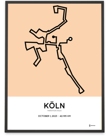 2023 Köln marathon SPortymaps poster