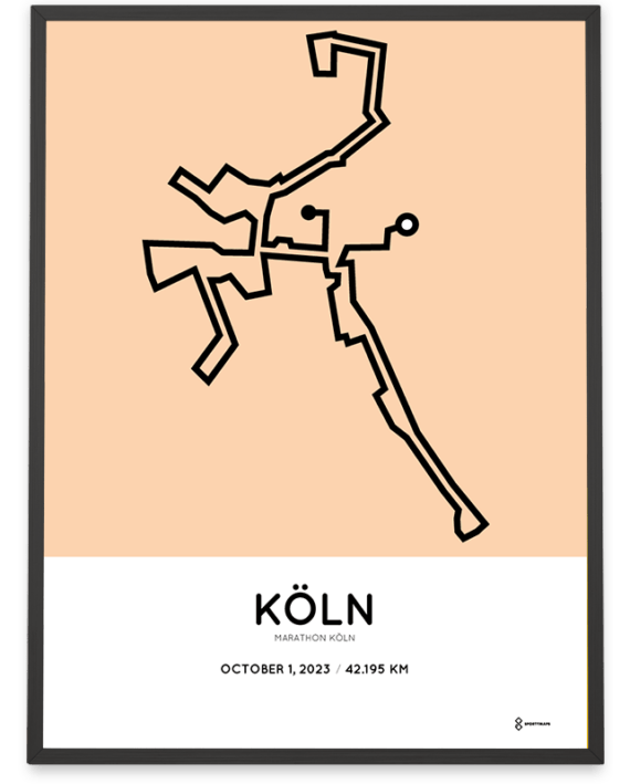 2023 Köln marathon SPortymaps poster