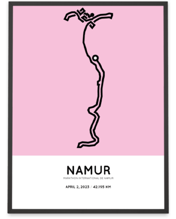 2023 Namur marathon parcours poster