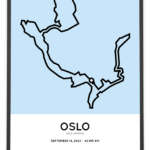 2023 Oslo marathon course poster