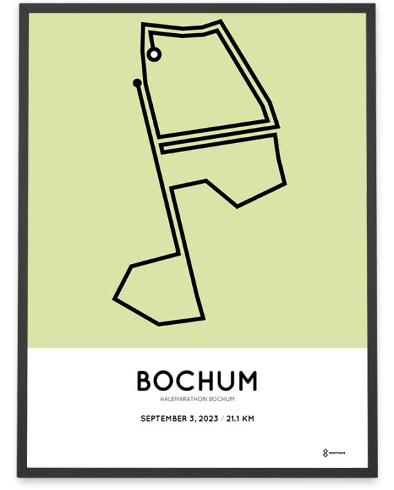 2023 bochum half marathon sportymaps print