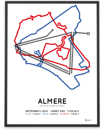2023 challenge almere-amsterdam course poster