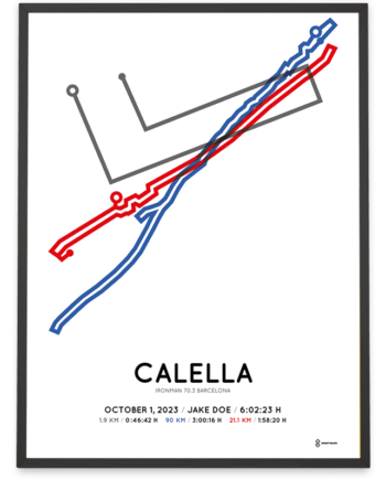 2023 ironman 70.3 barcelona SPortymaps print