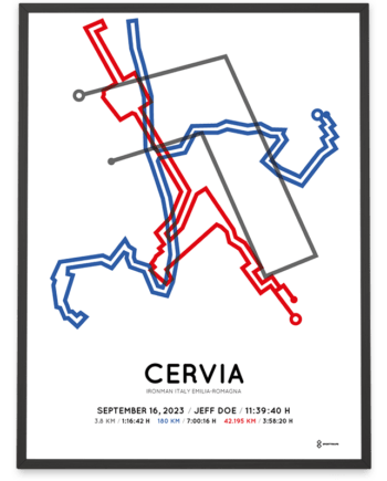 2023 ironman italy Emilia-Romagna Sportymaps poster