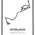 2023 Jungfrau marathon sportymaps course poster