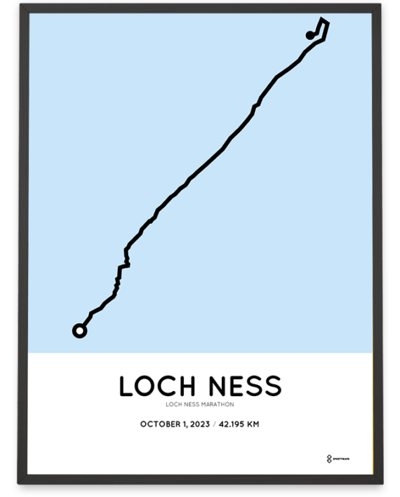 2023 loch ness marathon sportymaps print