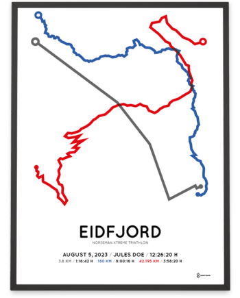 2023 norseman xtreme triathlon route print