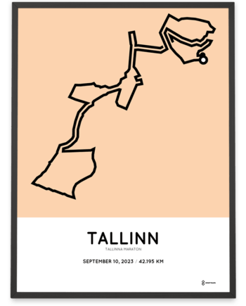 2023 tallinn marathon sportymaps print