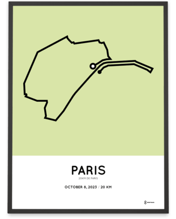 2023 20km de paris parcours poster