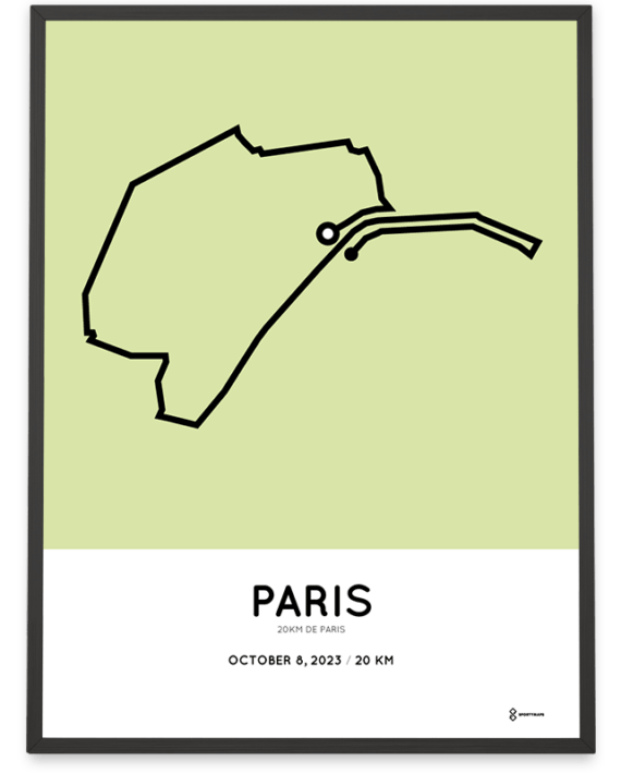 2023 20km de paris parcours poster