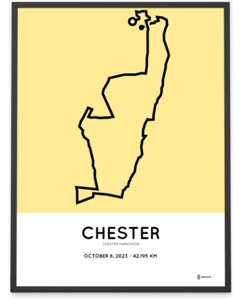 2023 Chester marathon sportymaps print