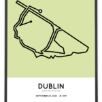 2023 Dublin half marathon course poster