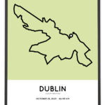 2023 Dublin marathon Sportymaps print