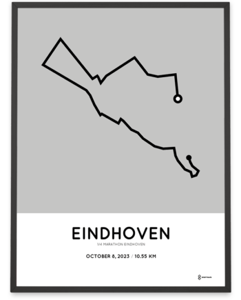 2023 Eindhoven kwart marathon Sportymaps poster