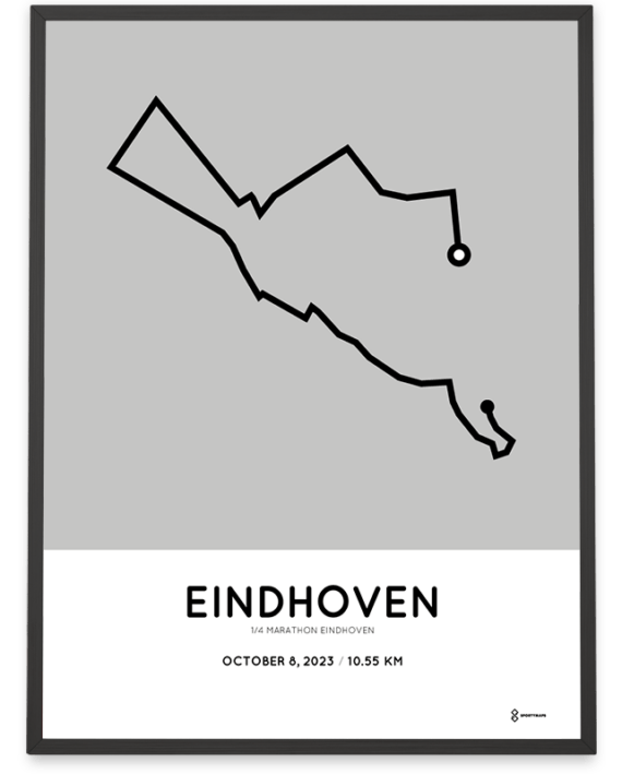 2023 Eindhoven kwart marathon Sportymaps poster