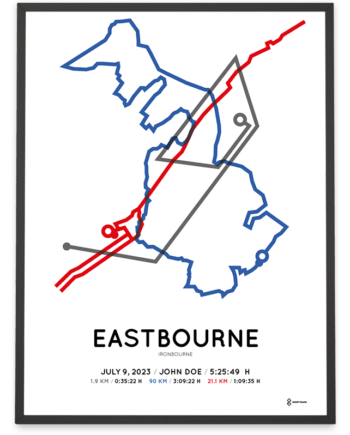 2023 Ironbourne middle distance sportymaps course print