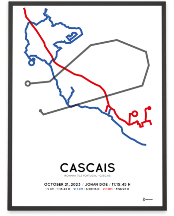 2023 Ironman 70.3 Cascais Sportymaps print
