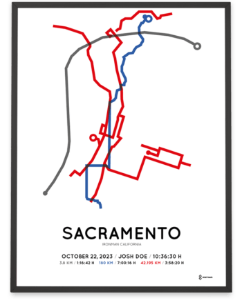 2023 Ironman California course poster