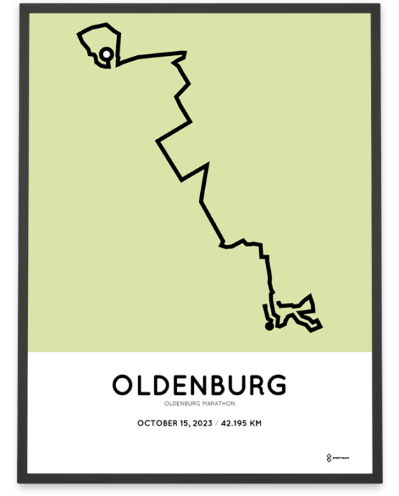 2023 Oldenburg marathon strecke poster
