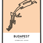 2023 budapest maraton course poster