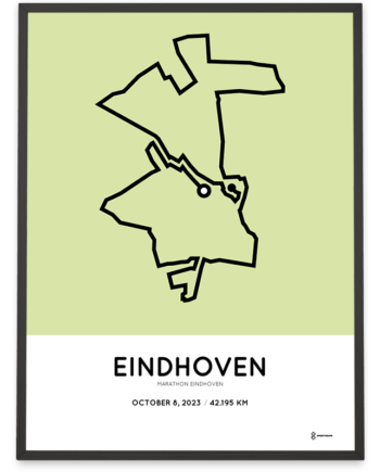2023 eindhoven marathon parcours poster