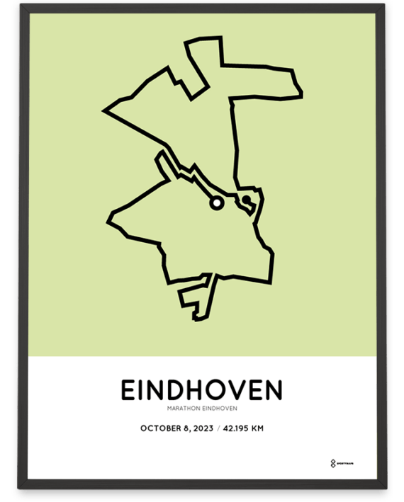 2023 eindhoven marathon parcours poster