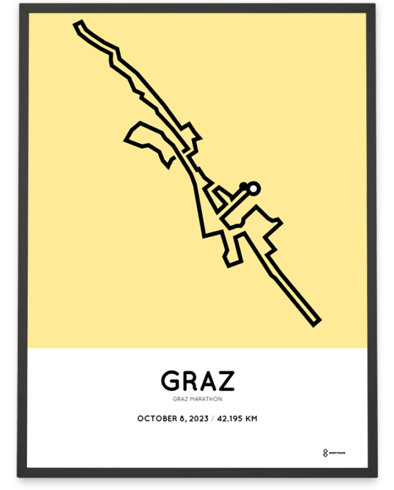 2023 graz marathon strecke poster