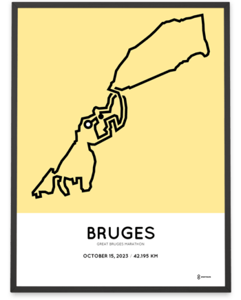 2023 great bruges marathon parcours poster