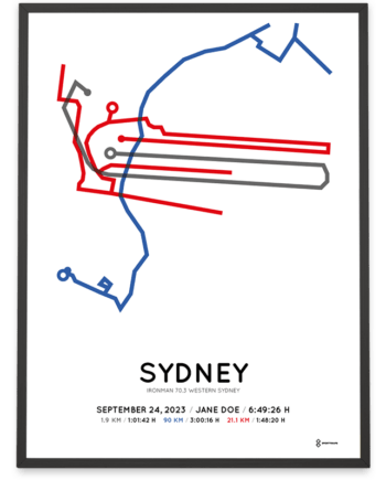 2023 ironman 70.3 western sydney sportymaps print