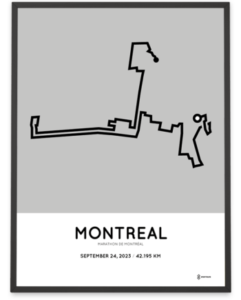 2023 montreal marathon course poster