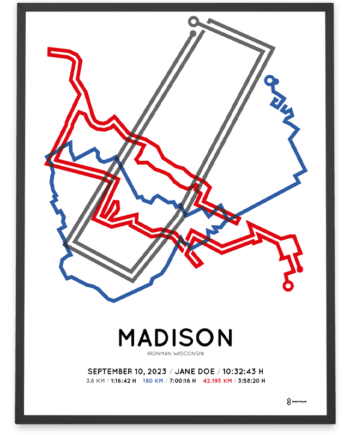 2023 Ironman wisconsin sportymaps print