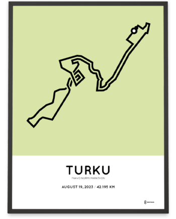 2023 Paavo Nurmi marathon Sportymaps print