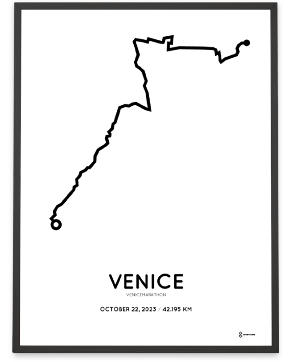 2023 Venicemarathon sportymaps print