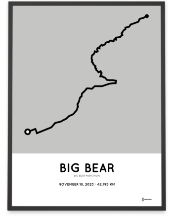 2023 big bear marathon course poster
