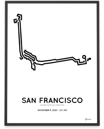 2023 golden gate half marathon routemap print