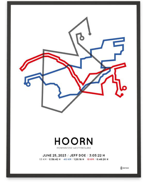 2023 ironman 5150 westfriesland course poster