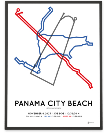 2023 ironman florida Sportymaps poster