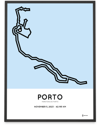 2023 porto maraton course print