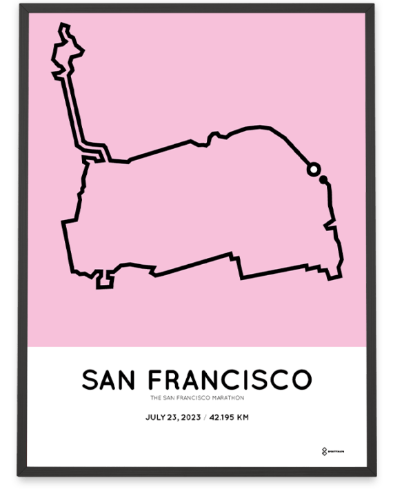 2023 san fransisco marathon routemap print